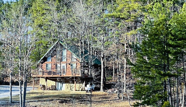 Two lakes & miles of hiking trails on 130 acres of private property 3Hills Cabin in Salem