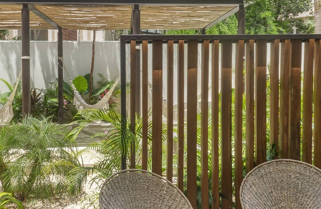 Studio for 3 with terrace and pool access @ ARUNA