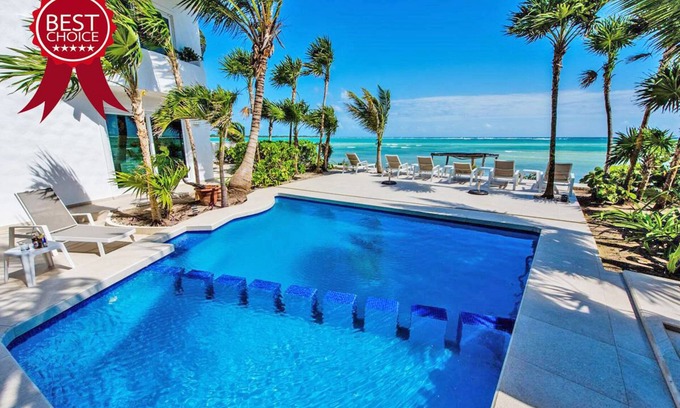 Soliman Bay House | 4 Bdrs. Beach Front Luxury Villa in Tulum, Amazing Holidays!
