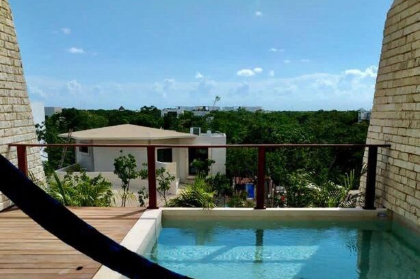 Tulum Apartment | Chic PH Private Pool Rooftop 5 min to beachfront