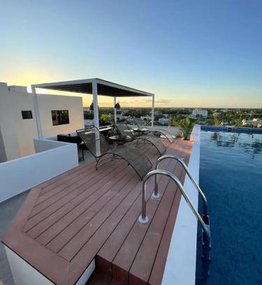 Ejidal Apartment | Depa 2BR con vista piscina y gym