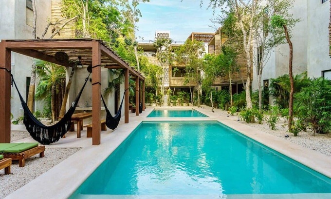 La Veleta Condo | Eco Retreat: Rooftop Oasis, Pools, Near Beach&Town