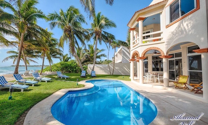 Akumal Villa | Enjoy Glorious Villa Margarita, right on the ocean, Jade Bay Akumal.