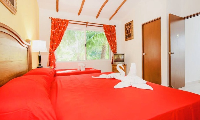 Playacar Bed & Breakfast | Executive Budget Room With Swimming Pool Air Conditioning and Parking