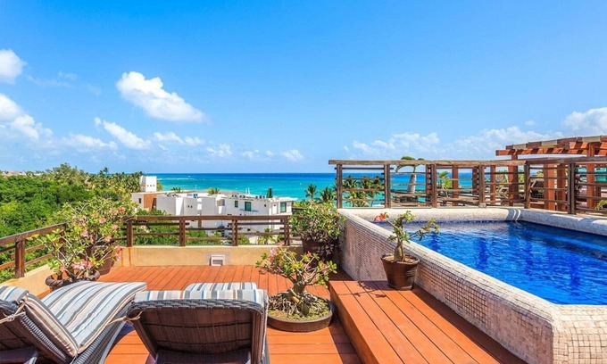 Ejidal Condo | Incredible Suite w/Oceanview Rooftop Near 5th Ave!