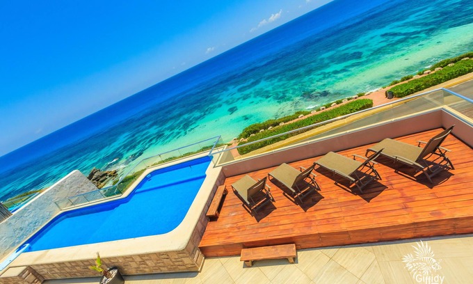 Isla Mujeres Condo | Luxury. 4 BR PH Ocean View + Private Pool