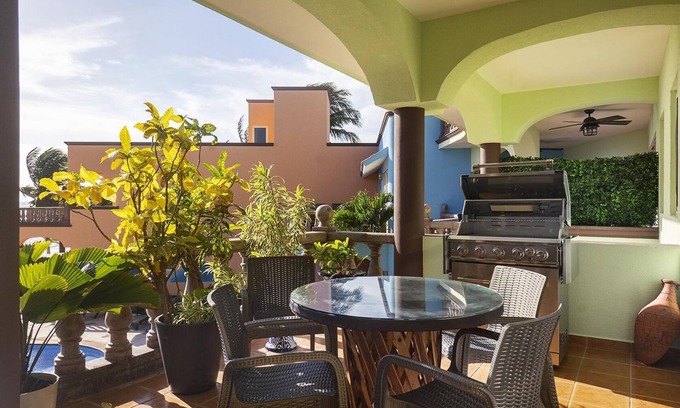 Puerto Morelos Condo | Luxury second floor two bedroom, two bath condo at Las Casitas