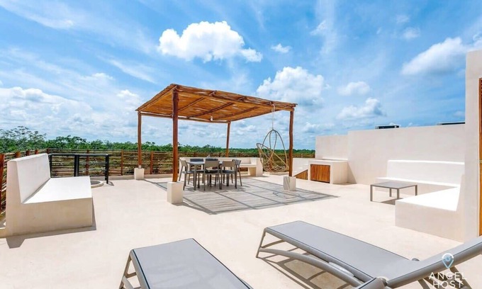 Tulum Apartment | Penthouse Perfection: Roof Lounge & Pool, 2Cenotes