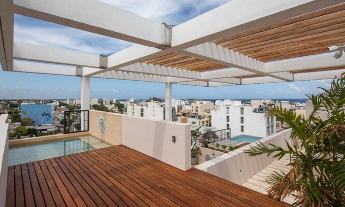Zazil-ha Condo | Playa Paradise, Rooftop Infinity Pools, Beach Fun
