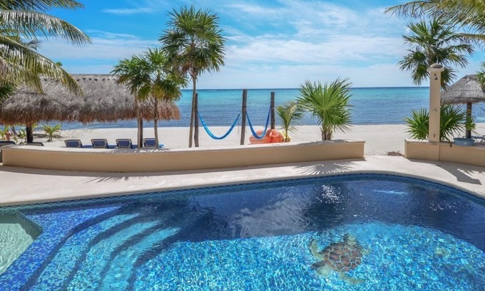 Soliman Bay Villa | Premier snorkeling from this beautiful beachfront villa, pool, AC and WiFi!