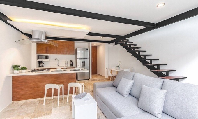Zazil-ha Apartment | Trendy Loft | Private Pool | Rooftop Views & Sun