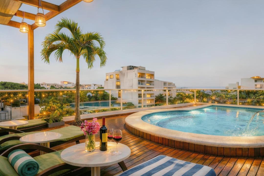 Luis Donaldo Colosio Apartment | Quiet Evenings, 1BR 2BR Suites, Pool, Kitchen WiFi AC, Beach & 5th Ave 10 Min, Supermarket 15 Min