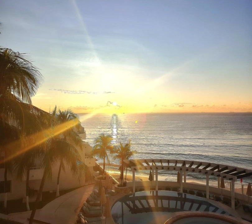 Playacar Fase I Hotel | SUNSET FISHERMEN BEACH & SPA RESORT-Optional All Inclusive- 3 UNITS CHOICE-ROOM - 344A Ocean view with terrace- ROOM 344B No terrace, View from window to park - STUDIO 344C Ocean View Studio for 2- Playacar Beach, Phase 1-NO ELEVATOR!