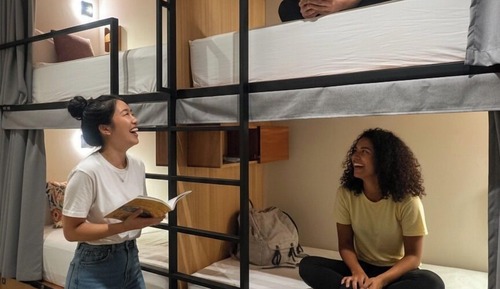 Deluxe Shared Dormitory, Women only, Private Bathroom, Garden View