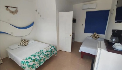 Basic Room, 2 Double Beds, Air conditioning, Courtyard View (Patio View)