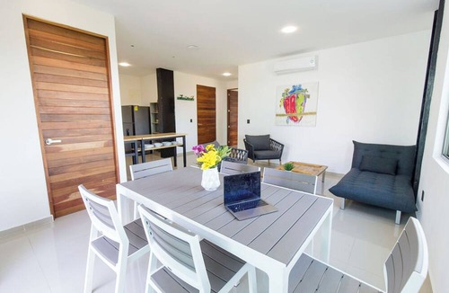 Puerto Morelos Hotel | Angelina 28 Beachfront and Family Apartments - Modern and Relaxing Long Stays (20 min from Cancun Airport)