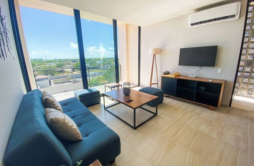 Ejidal Apartment | Relax and Recharge: Your Modern Oasis with A/C in Playa del Carmen
