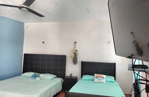 Celestun Apartment | Villa Gabriela #1 family room, 3 min from the beach