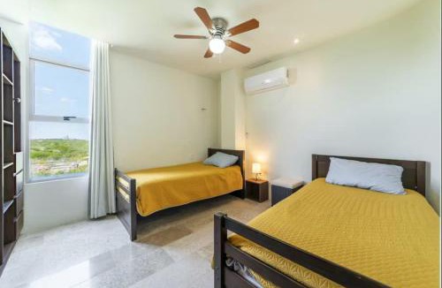 Miramar Apartment | Beachfront Paradise with Shared Pool Telchac | Depto A12