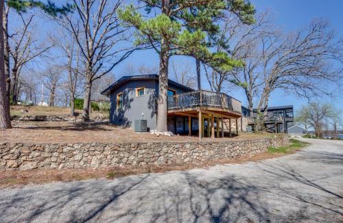 Tia Juana House | Deck & Boat Dock: Lakefront Cabin in Eucha!