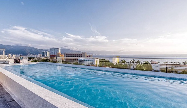 Nautico Condo # 9C | Scenic Puerto Vallarta condo with rooftop pool access in Puerto Vallarta