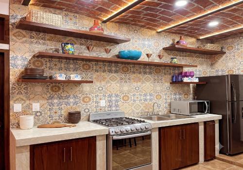 Charming Villa with Terrace & Outdoor Fireplace in Jiquilpan de Juárez
